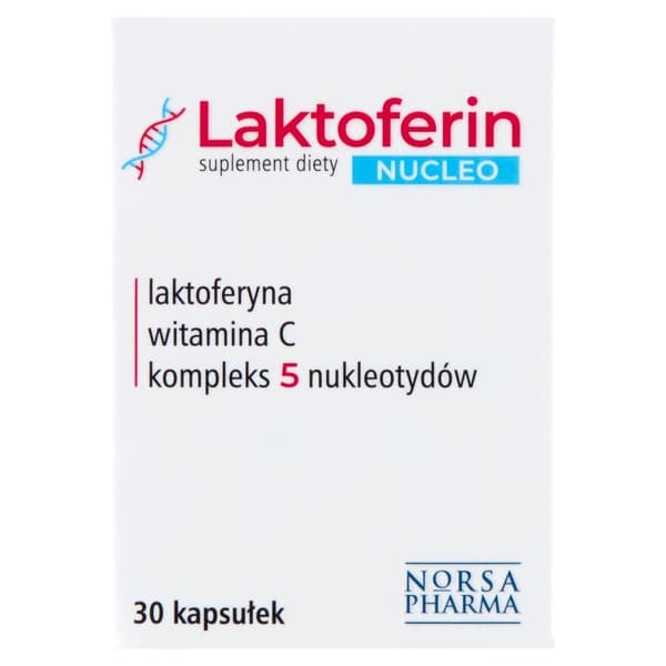Laktoferrin NUCLEO laktoferrinnukleotider Norsa Pharma 30 kapslar