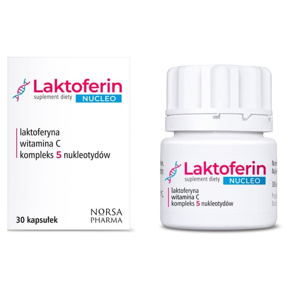 Laktoferrin NUCLEO laktoferrinnukleotider Norsa Pharma 30 kapslar