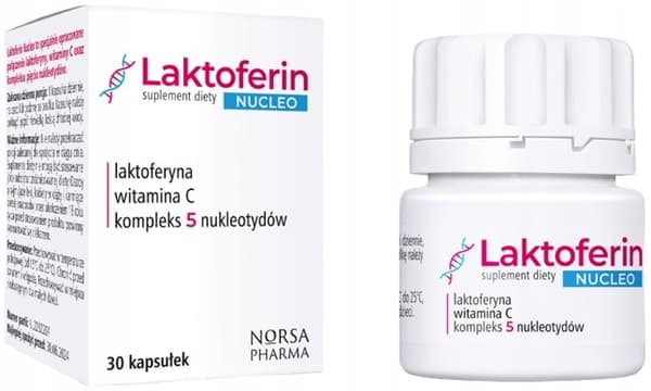 Laktoferrin NUCLEO laktoferrinnukleotider Norsa Pharma 30 kapslar