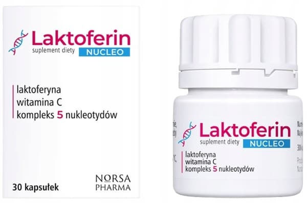 Laktoferrin NUCLEO laktoferrinnukleotider Norsa Pharma 30 kapslar