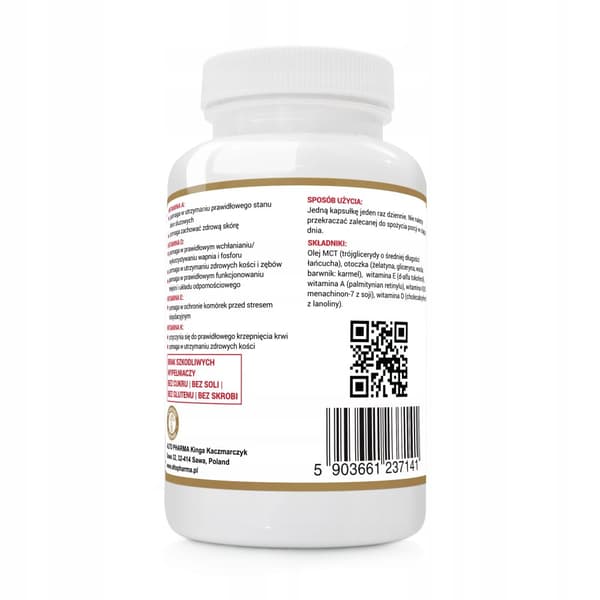 Altopharma ADEK i MCT-olja 120 kapslar