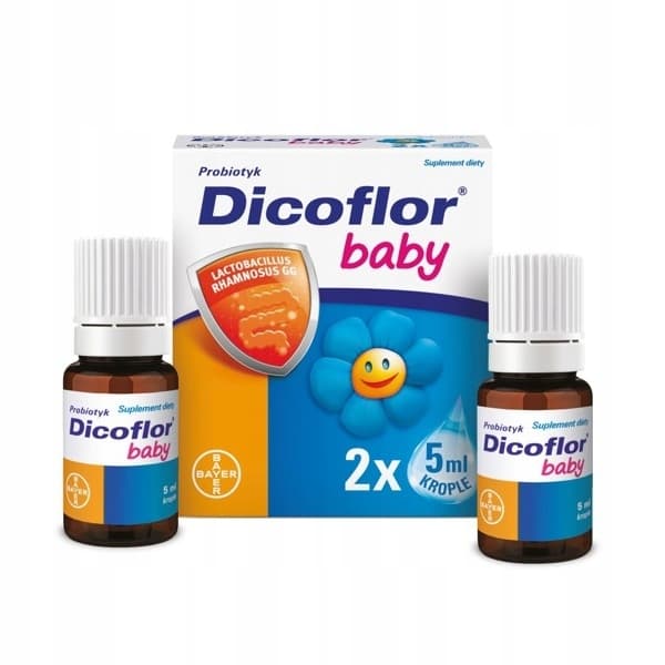 Dicoflor Baby probiotiska droppar för barn 2 x 5 ml