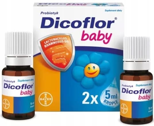 Dicoflor Baby probiotiska droppar för barn 2 x 5 ml