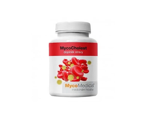 MycoMedica MycoCholest Shiitakesvampar med rött ris, koenzym Q10 90 kapslar.