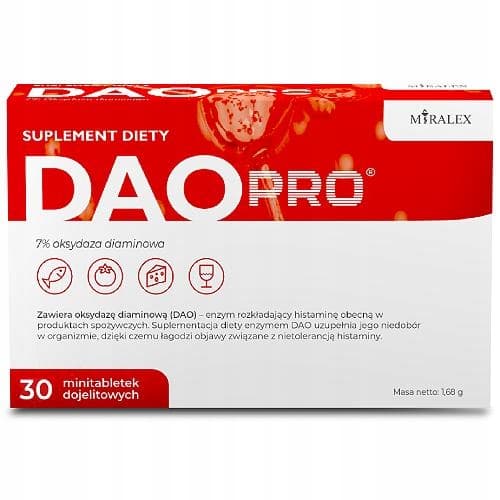 DAOPRO Histaminintolerans MATSMÄLTNING Miralex 30 kapslar