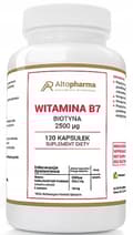 Pikkukuva 1 / 5: Altopharma B7-vitamiini biotiini 2500 ug 120 kapselia