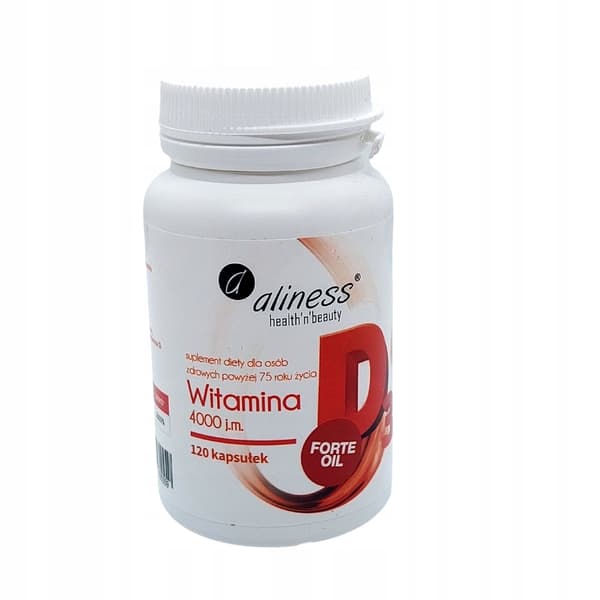 ALINESS Vitamin D3 Forte 4000 IE naturligt från lanolin IMMUNITET 120 kapslar.