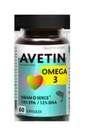 Miniatyrbillede 4 af 4: Avetin Omega 3 Heart 18% omega syrer EPA / 12% DHA Avet Pharma 60 kapsler
