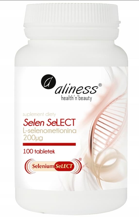ALINESS Selen L-selenometionin 200µg Immunitet Spermatogenes 100 tabletter