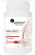 Miniatyrbild 9 av 11: ALINESS Selen L-selenometionin 200µg Immunitet Spermatogenes 100 tabletter