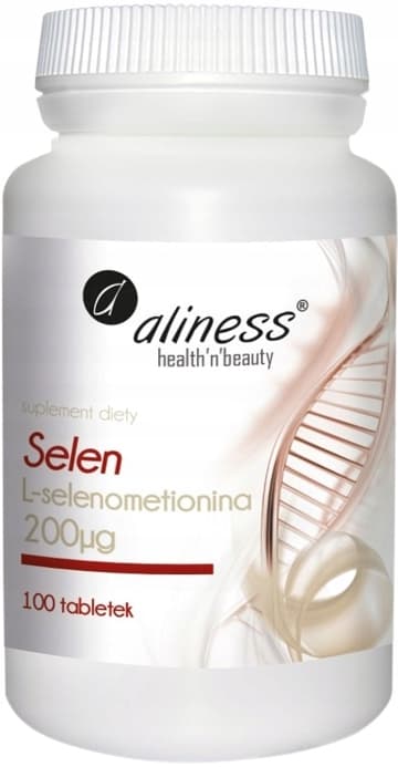 ALINESS Selen L-selenometionin 200µg Immunitet Spermatogenes 100 tabletter