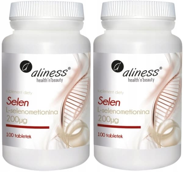 ALINESS Selen L-selenometionin 200µg Immunitet Spermatogenes 100 tabletter