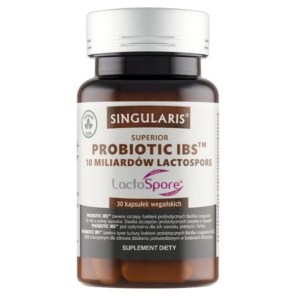 SINGULARIS Probiotisk IBS 10 miljarder laktosporer PROBIOTISK IMMUNITET 30 kapslar