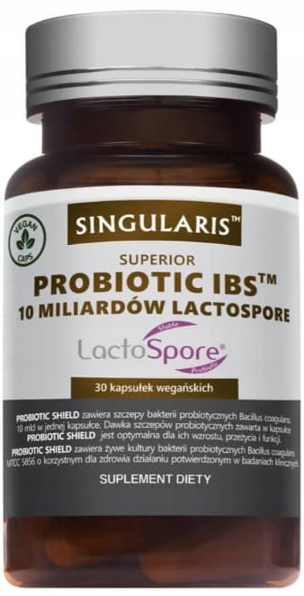 SINGULARIS Probiotisk IBS 10 miljarder laktosporer PROBIOTISK IMMUNITET 30 kapslar