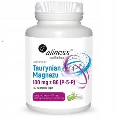 ALINESS Magnesiumtaurat 100 mg + vitamin B6 HJÄRTSAMMANGNINGAR BLODTRYCK 100k