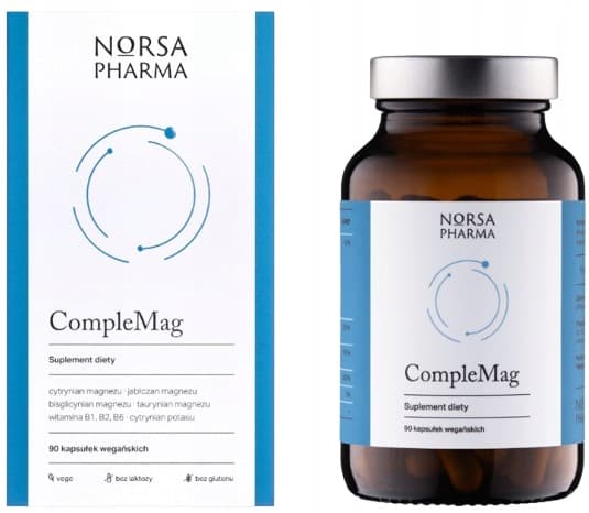 COMPLEMAG magnesium kalium vitamin B6 Norsa Pharma 90 kapslar