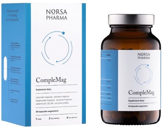 COMPLEMAG magnesium kalium vitamin B6 Norsa Pharma 90 kapslar