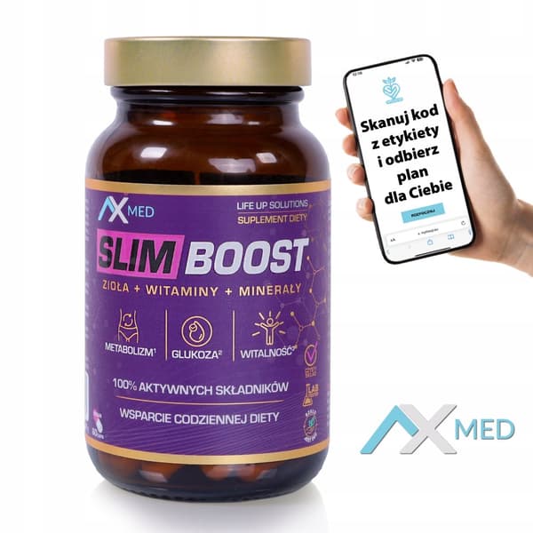 SLIM BOOST SLIMMING urter vitaminer mineraler AX Med 60 kapsler