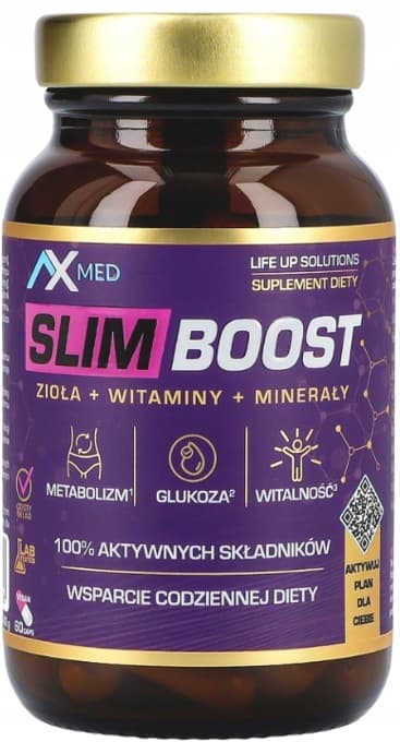 SLIM BOOST SLIMMING urter vitaminer mineraler AX Med 60 kapsler