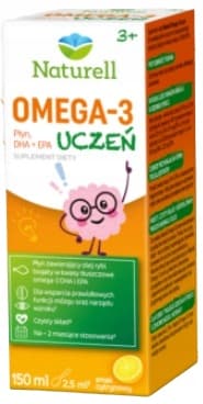 NATURELL OMEGA-3 STUDENT OMEGA DHA EPA-syror citronsmak 150 ml
