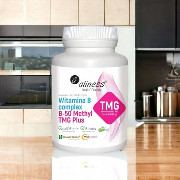ALINESS Vitamin B-50 Methyl TMG Plus COMPLEX methyleret 100 kapsler