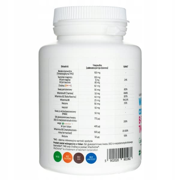 ALINESS Vitamin B-50 Methyl TMG Plus COMPLEX methyleret 100 kapsler