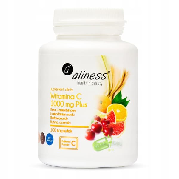 ALINESS C-vitamin Plus 1000 mg HESPERIDIN RUTIN immunitet 100 kapsler