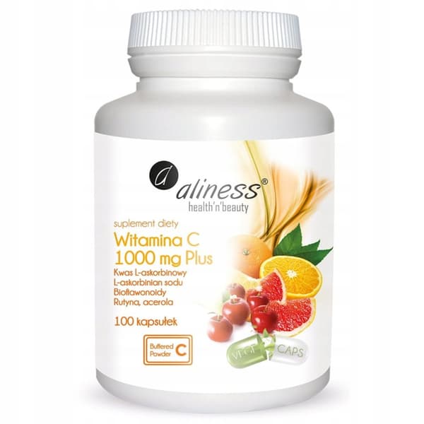 ALINESS C-vitamin Plus 1000 mg HESPERIDIN RUTIN immunitet 100 kapsler
