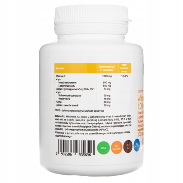 ALINESS C-vitamin Plus 1000 mg HESPERIDIN RUTIN immunitet 100 kapsler