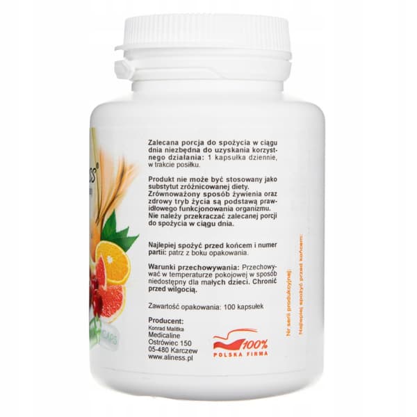 ALINESS C-vitamin Plus 1000 mg HESPERIDIN RUTIN immunitet 100 kapsler