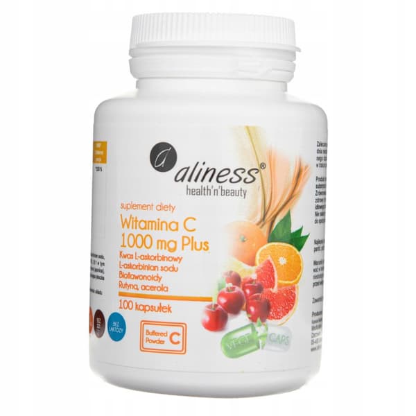 ALINESS C-vitamin Plus 1000 mg HESPERIDIN RUTIN immunitet 100 kapsler