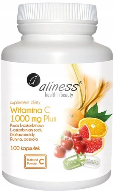ALINESS C-vitamin Plus 1000 mg HESPERIDIN RUTIN immunitet 100 kapsler