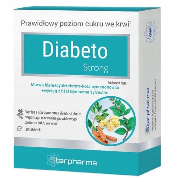 DIABETO STRONG blodsukkerniveau Starpharma 30 tabletter