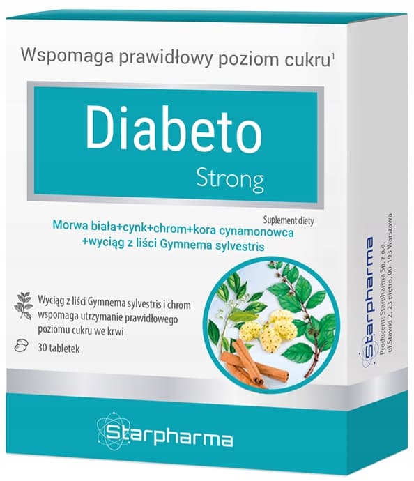 DIABETO STRONG blodsukkerniveau Starpharma 30 tabletter