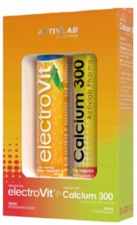 Sæt ElectroVit appelsin + Calcium 300 EKETROLYTTER CALCIUM Activlab 20+20 t