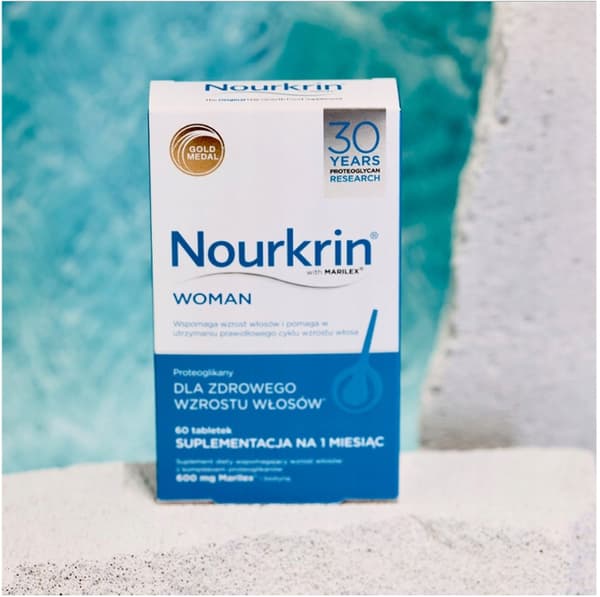 Nourkrin Woman Proteoglykaner för hårväxt för kvinnor 60 tabletter