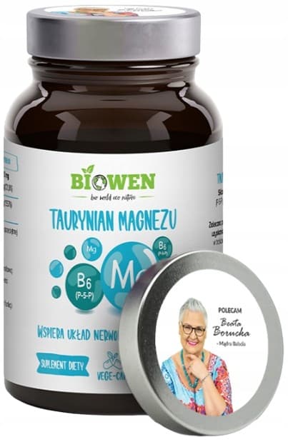 BIOWEN Magnesiumtaurat med vitamin B6 (P-5-P) HJÄRTMUSKLER 100 kapslar