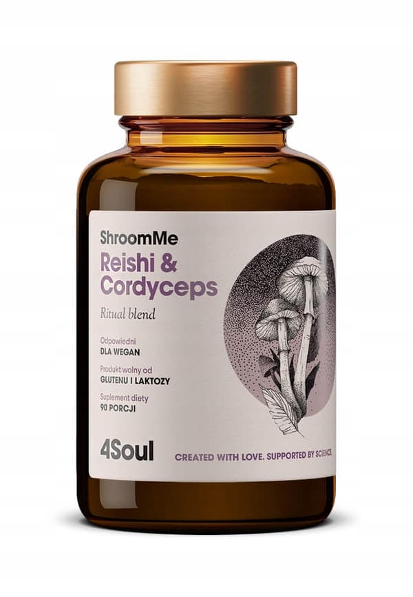 Health Labs ShroomMe Reishi & Cordyceps upplösande pulver 45g