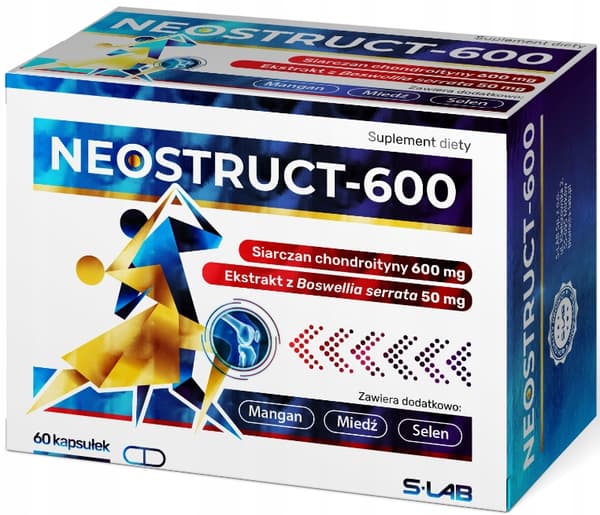 NEOSTRUCT-600 kondroitinsulfat FÖR LEDER S-Lab 60 kapslar