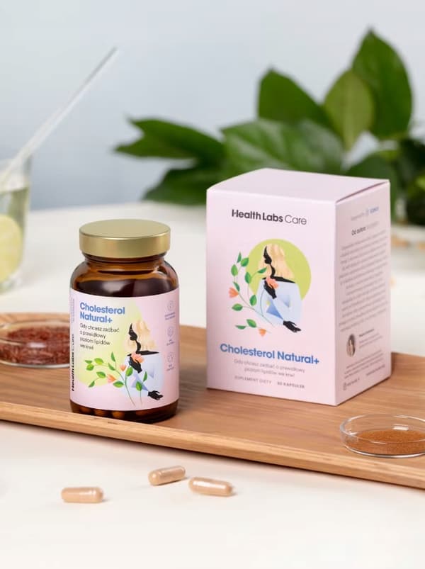 Health Labs Kolesterol Naturligt+ MONACOLIN kolesterolnivå 60 kapslar.