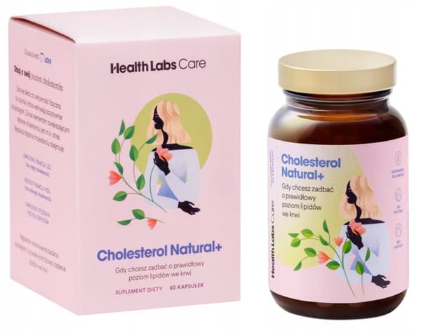 Health Labs Kolesterol Naturligt+ MONACOLIN kolesterolnivå 60 kapslar.