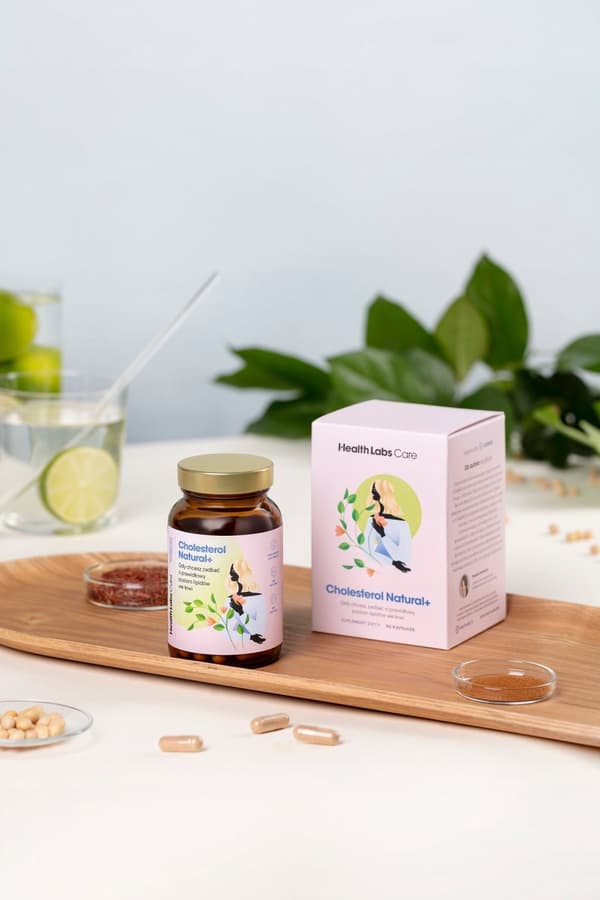 Health Labs Kolesterol Naturligt+ MONACOLIN kolesterolnivå 60 kapslar.