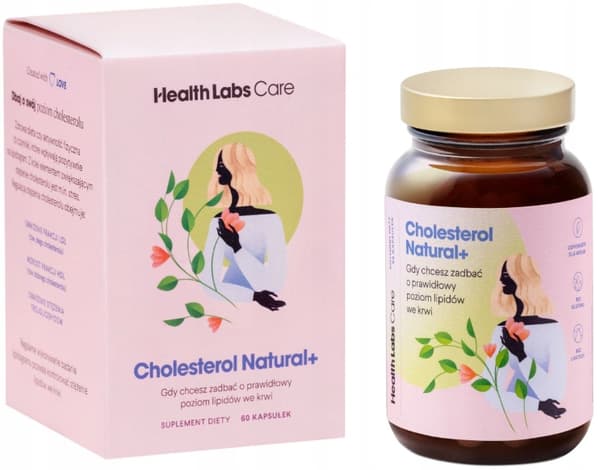Health Labs Kolesterol Naturligt+ MONACOLIN kolesterolnivå 60 kapslar.