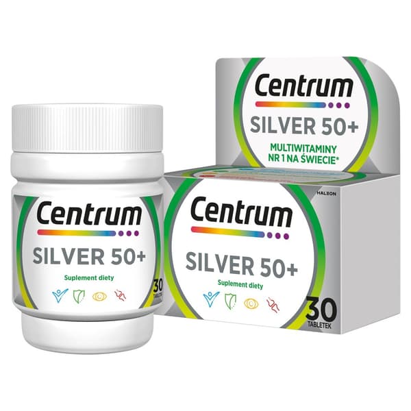 CENTRUM SILVER 50+ vitamin- och mineralset 30 tabletter