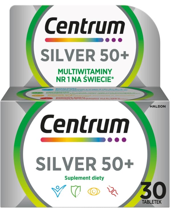 CENTRUM SILVER 50+ vitamin- och mineralset 30 tabletter