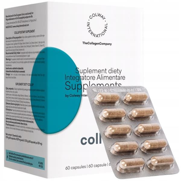 CollUp KOLLAGEN BIOTIN SELEN ZINK VITAMIN CE hud hår naglar 60 kapslar