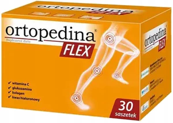 ORTOPEDINA FLEX kollagen glucosamin TIL LED KNOGLER 30 breve