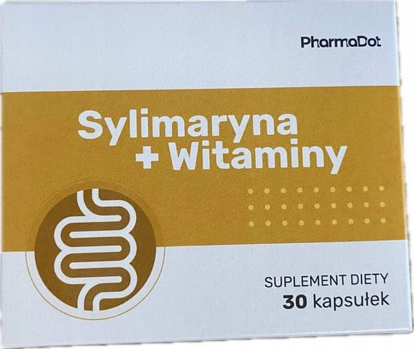 Silymarin + Vitamin C B1 B2 B3 Mjölktistel Pharma Dot 30 kapslar