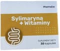 Miniatyrbild 1 av 4: Silymarin + Vitamin C B1 B2 B3 Mjölktistel Pharma Dot 30 kapslar