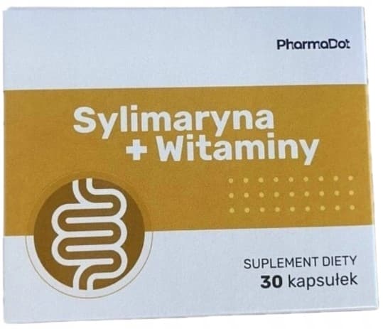 Silymarin + Vitamin C B1 B2 B3 Mjölktistel Pharma Dot 30 kapslar